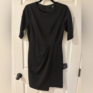 Lulu's Westwood Black Half Sleeve Sheath Dress Medium